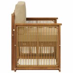 vidaXL Sofa de milieu extérieur Naturel