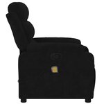vidaXL Fauteuil de massage inclinable noir velours