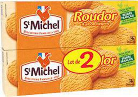 St Michel Roudor au bon beurre le lot de 2 paquets de 150g