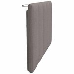 vidaXL Coussin de tête de lit taupe 80 cm tissu
