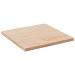 vidaXL Dessus de table 50x50x2 5 cm bois de pin massif
