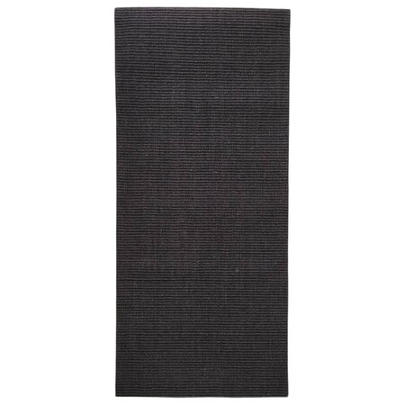 vidaXL Tapis Sisal naturel 66x150 cm Noir