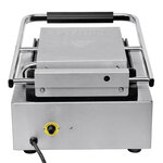 Grill panini professionnel rainuré simple - 380 x 395 mm - bistro buffalo -  - acier inoxydable 380x395x210mm