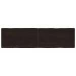 vidaXL Dessus de table bois massif traité bordure assortie
