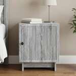 vidaXL Cabinet de chevet Sonoma gris 43 x 34 5 x 50 cm