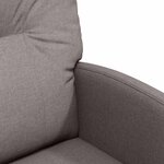 vidaXL Chaises de salle à manger 2 Pièces Taupe 57 x 67 x 95 cm tissu