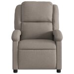 vidaXL Fauteuil inclinable électrique Taupe Tissu
