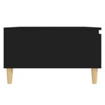 vidaXL Table basse noir 90x60x35 cm bois d'ingénierie
