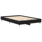 Lit vidaXL 120x190 cm en bois d'ingénierie chêne noir