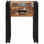 vidaXL Table d'appoint 40 x 40 x 50 cm bois de récupération massif