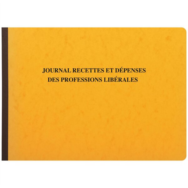 Piqûre 27x38cm Journal Recettes Dépenses Professions libérales 80 pages Aléatoire EXACOMPTA