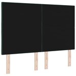 vidaXL Tête de Lit LED Geometric Manuel Vert foncé 144 cm Velours