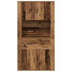 vidaXL Highboard vieilli 80x33x150 cm en bois d'ingénierie