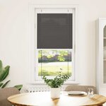 vidaXL Store plissé noir 65x150 cm largeur du tissu 64 4 cm polyester