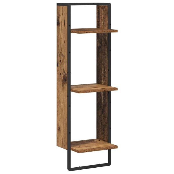 vidaXL Étagère Murale Bois Ancien 30 x 25 x 100 cm Bois d'ingénierie