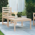 vidaXL Table de jardin 82 5x82 5x45 cm bois massif de pin