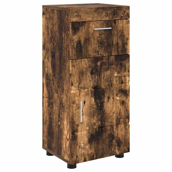 vidaXL Ensemble d'armoire de salle de bain TULUM Chêne fumé