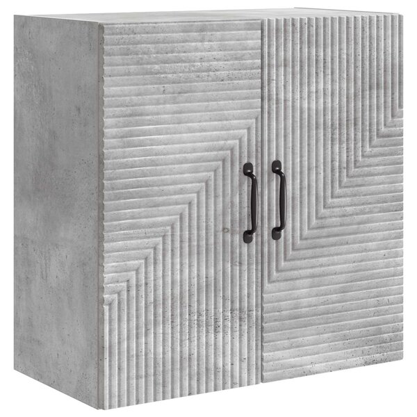 vidaXL Armoire Murale Gris béton 59 x 31 x 60 cm Bois d'ingénierie