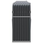 vidaXL Porte-bûches anthracite 300x45x100 cm acier galvanisé