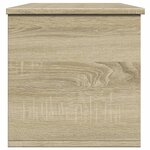 vidaXL Boîte de rangement chêne sonoma 102x35x35 cm bois d'ingénierie