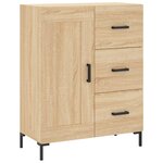 vidaXL Buffet chêne sonoma 69 5x34x90 cm bois d'ingénierie