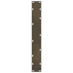 vidaXL Pieds de table de bar en acier naturel 2 pièces 60 x (110-111) cm