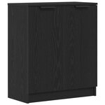 Buffet vidaXL Bois Noir 60x30x70 cm en Bois D'ingénierie
