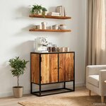 vidaXL Meuble TV Naturel 110 x 30 x 44 cm Bois d'Acacia Massif