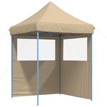 vidaXL Tente de fête 200 x 200 x 306 cm Beige Tissu Oxford