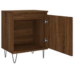 vidaXL Tables de chevet 2Pièces chêne marron 40x30x50cm bois d'ingénierie