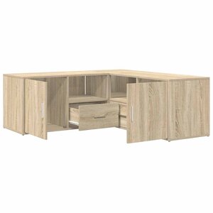 vidaXL Armoire d'angle chêne sonoma 200x40x45 cm bois d’ingénierie