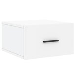 vidaXL Table de chevet murale blanc 35x35x20 cm