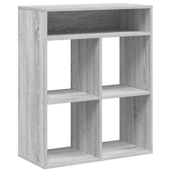 vidaXL Bibliothèque sonoma gris 66x31x80 cm bois d'ingénierie