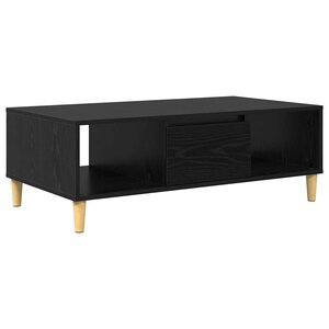 vidaXL Table basse Chêne noir 102 x 55 x 35 cm Bois d'ingénierie