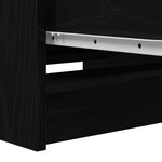 vidaXL Buffet chêne noir 37 5x35x99 cm bois d'ingénierie