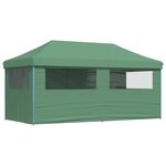 vidaXL Tente de fête 292 x 580 x 315 cm Vert Tissu Oxford