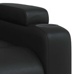 vidaXL Fauteuil inclinable Noir Similicuir