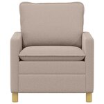 vidaXL Canapé Gris clair 76 x 81 x 87 5 cm Tissu