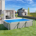 Tectake Bâche de piscine rectangulaire bleue - 160 x 260 cm