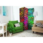 Paravent 3 volets - colorful abstract art  [room dividers] cm