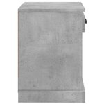 vidaXL Tables de chevet 2 Pièces gris béton 43x36x50 cm