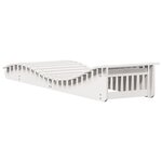 vidaXL Chaise longue blanc 205x60x31 5 cm bois massif de pin
