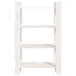 vidaXL Bibliothèque/Séparateur de pièce Blanc 80x35x125 cm Pin massif
