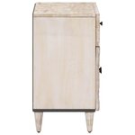 vidaXL Armoire de lit Blanc 50 x 33 x 60 cm Bois de mangue massif