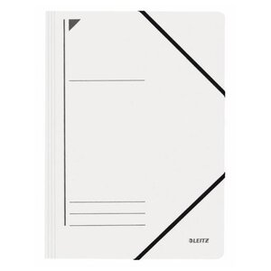Chemise à élastique, format A4, carton robuste Blanc LEITZ