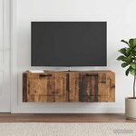 vidaXL Meuble TV mural Bois ancien 98 x 41 x 30 cm Bois d'ingénierie