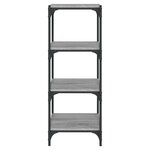 vidaXL Bibliothèque Sonoma gris 40x33x100 cm Bois d'ingénierie acier