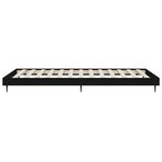vidaXL Cadre de lit sans matelas noir 90x190 cm bois ingénierie