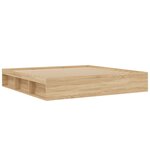 vidaXL Cadre de lit chêne sonoma 200x200 cm