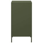 vidaXL Buffet vert olive 35x39x73 5 cm acier laminé à froid
